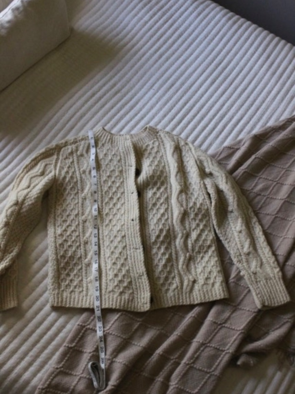 Chunky Aran-Knit Cardigan Sweater - Picture 4 of 4